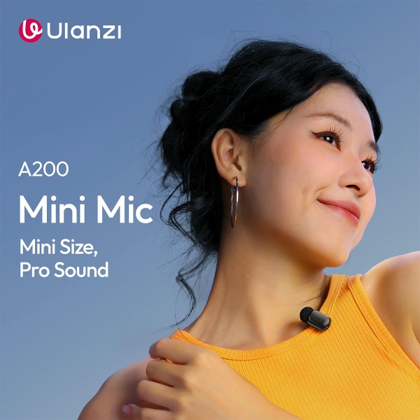 Ulanzi A200 Micro mini không dây cài áo - Với khả năng thu 24 Bit chính hãng