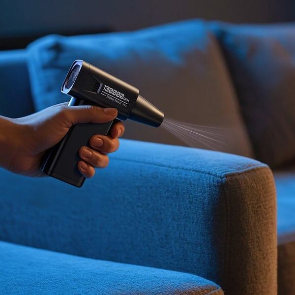 Ulanzi AD02 máy thổi khí nén cầm tay có tích hợp đèn pin chiếu sáng Công suất cao 170W, 130.000 vòng/phút