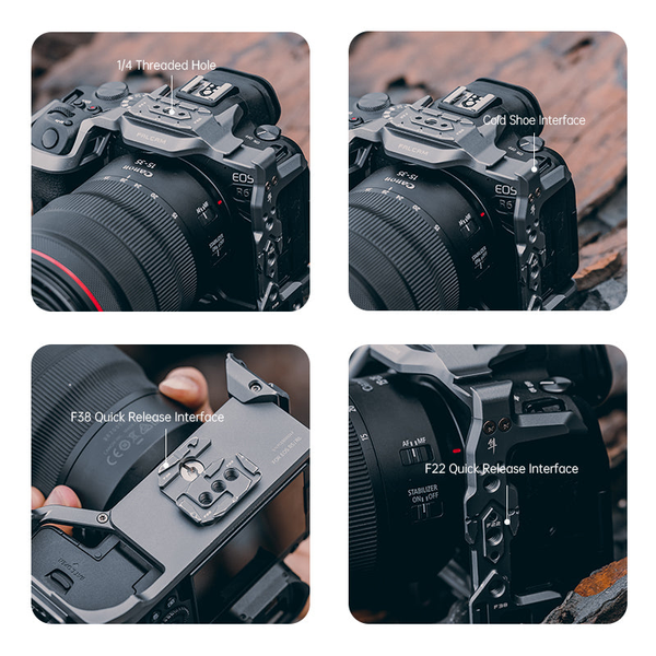 Falcam F22 & F38 Quick Release Camera Cage For Canon EOS R5/R5C/R6 2634