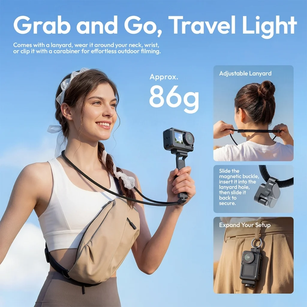 Chân máy mini tripod Ulanzi MA70 chất liệu hợp kim dành cho DJI Action 3/4/5 chính hãng