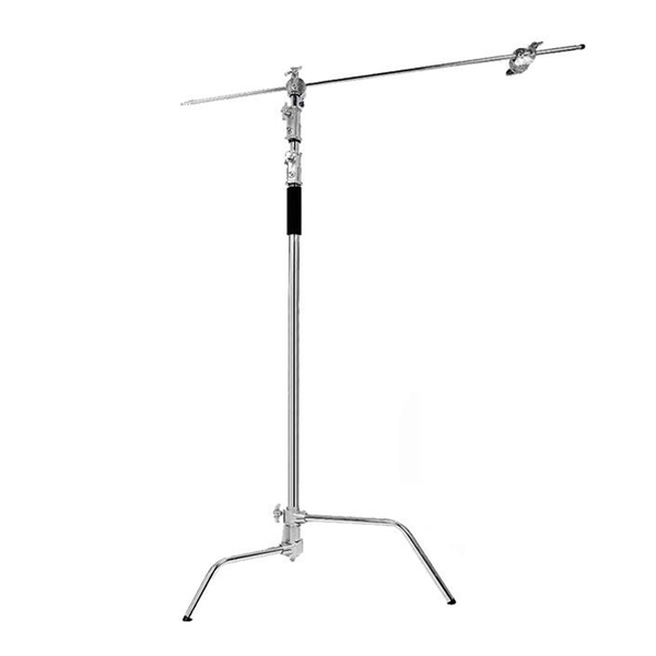 Chân đèn studio STD02 Pro bằng inox 310cm chịu tải 15kg + Boom ngang chính hãng