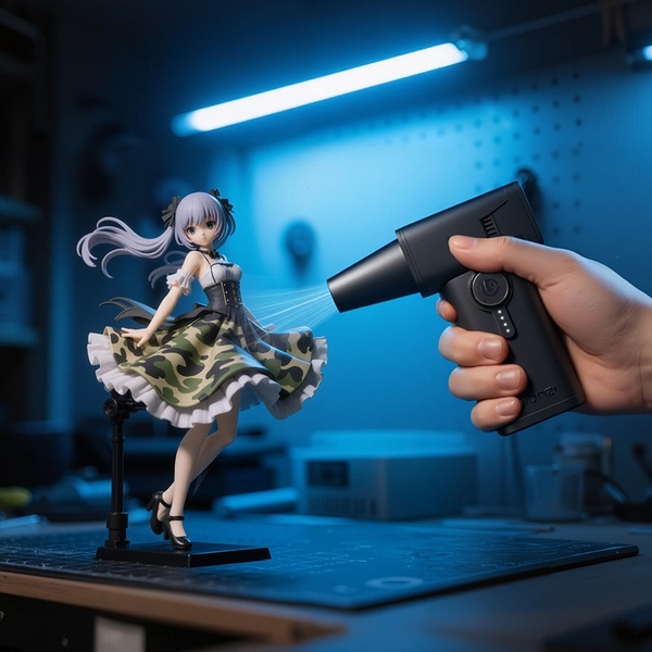 Ulanzi AD02 máy thổi khí nén cầm tay có tích hợp đèn pin chiếu sáng Công suất cao 170W, 130.000 vòng/phút