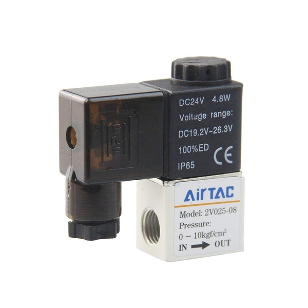 Bộ van điện tử đóng mở khí nén Airtac 2V025-08 24V