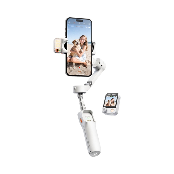 Hohem V3 Ultra Gậy chống rung cho điện thoại Gimbal tích hợp AI, Remote có màn hình chính hãng