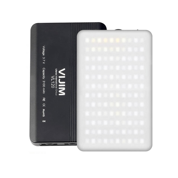Đèn led trợ sáng VIJIM VL120 Colour - 120 bóng đèn led pin sạc 3100Mah