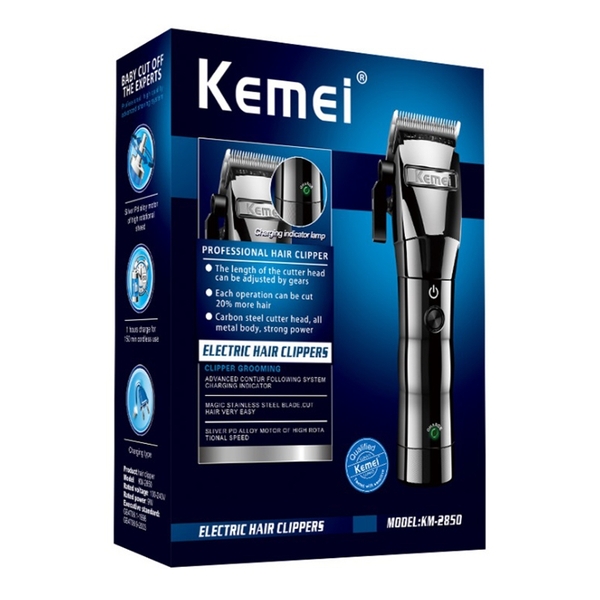 Tông đơ cắt tóc không dây Kemei KM2850 chính hãng