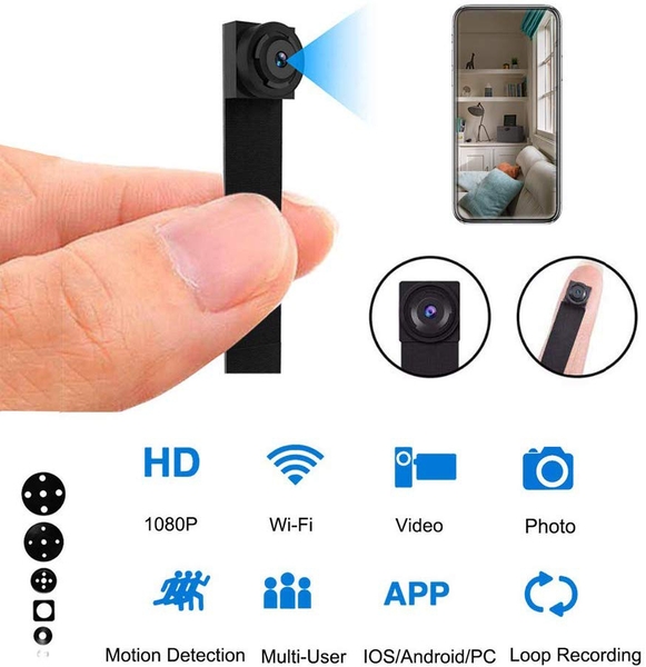 Camera mini wifi V99 V1 không dây FullHD 1080P Quay ngày - Kết nối điện thoại xem từ xa