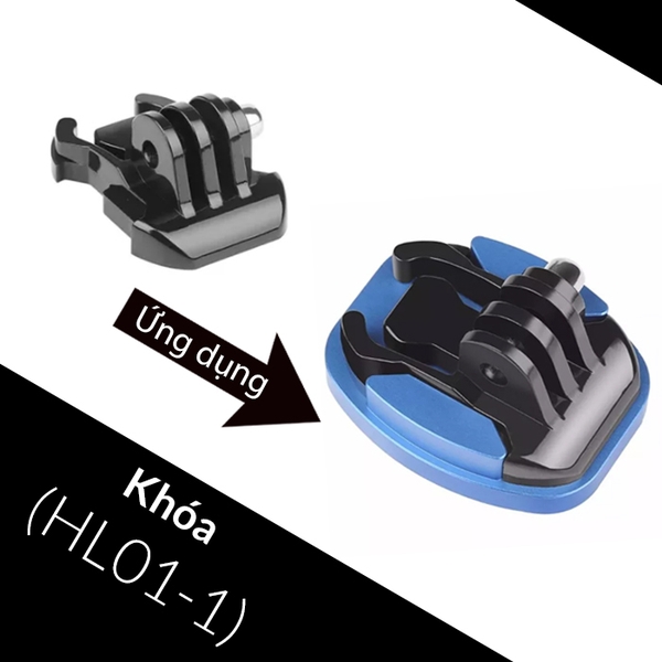 Bộ Phụ kiện cho Action Cam Adapter ARM HL01 - Mount chuyển đổi cho GoPro SJCAM DJI Mijia