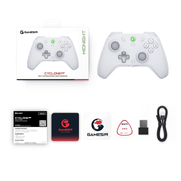 Gamepad Gamesir T4 Cyclone Pro Multiplatform Wireless tích hợp Hall Effect hỗ trợ đa nền tảng