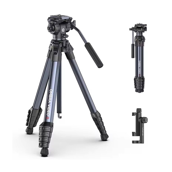 Tripod Ulanzi Ombra Video II chính hãng - Cao Max 1.57M đầu dầu Acra Swiss tháo lắp nhanh