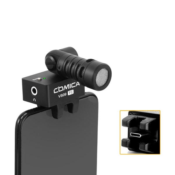 Micro thu âm shortgun COMICA CVM-VS09 TC - Cho điện thoại Type C