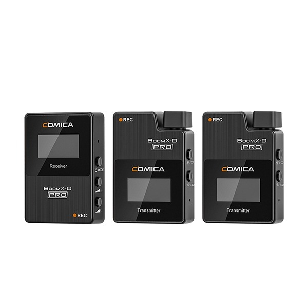 Comica BoomX-D PRO Micro không dây ghi âm tích hợp kênh đôi 2.4G chính hãng