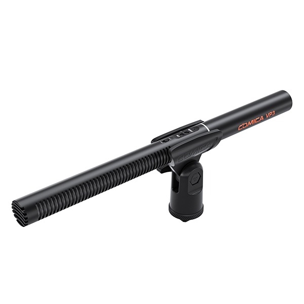 Micro shotgun tụ điện Comica Audio VP3 Supercardioid có độ nhạy có thể điều chỉnh