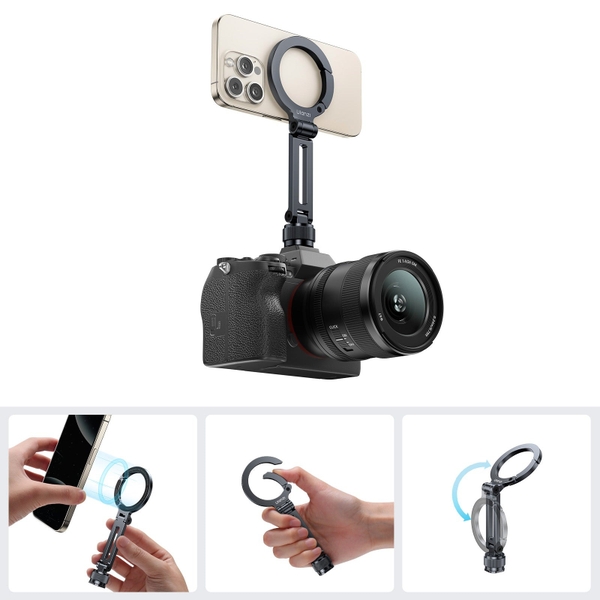 Ulanzi MA07 Maglock 1/4 Giá đỡ điện thoại Cold Shoe từ tính di động cho điện thoại