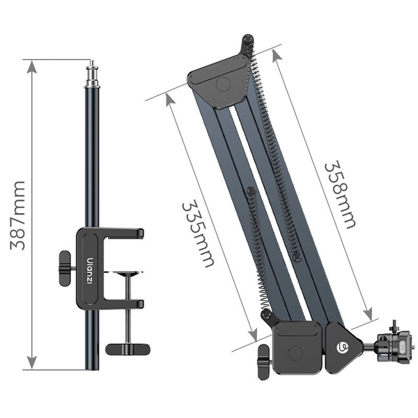 Ulanzi TH04 Black Tay Arm Topshot tích hợp tháo lắp nhanh Uka F38 cao cấp chính hãng