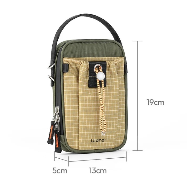 Túi đeo chéo Ulanzi NC02 Mini trọng lượng 240g thiết kế nhiều ngăn để đựng điện thoại và các phụ kiện.