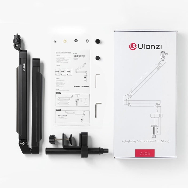 Ulanzi ZJ05 Microphone Boom Arm hỗ trợ tải 1.5kg chính hãng