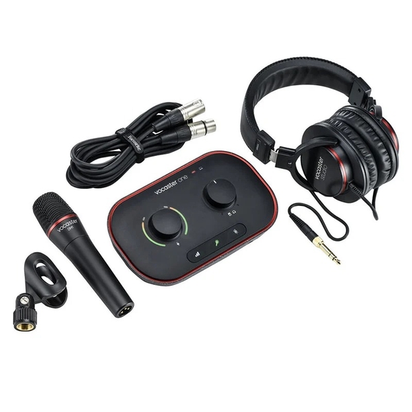 Kit Full Combo bộ thu âm thanh làm Podcasting Focusrite Vocaster One Studio cao cấp