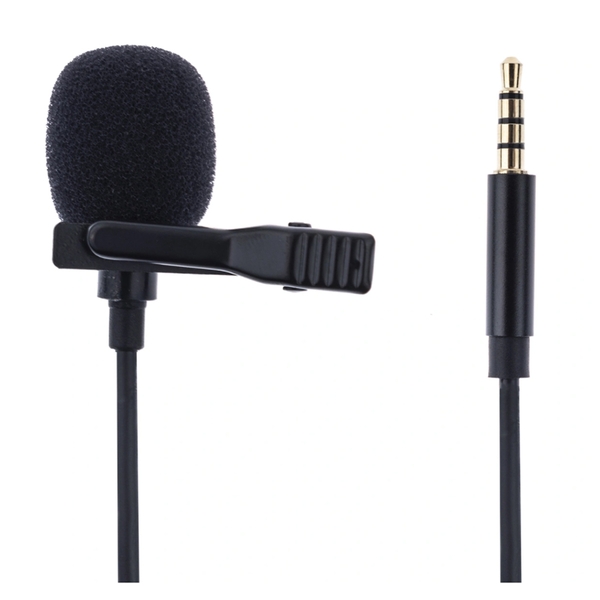 Micro cài áo Lavalier Microphone GL119 hàng chuẩn 3 Ring - Clip on 3.5mm Jack