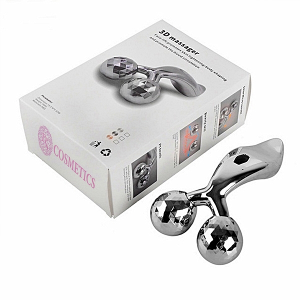 Dụng cụ cây lăn mặt Massage 3D Hàn Quốc - Massage cầm tay 3D Roller xoay 360 độ XC206