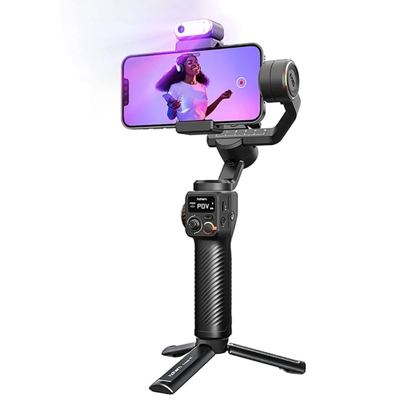 Gimbal chống rung cho điện thoại smartphone Hohem iSteady M6 FullKit có đèn - Với AI từ tính thông minh chính hãng