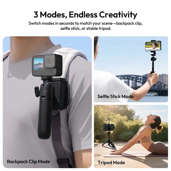 Ulanzi MT88 bộ ClipMate Tripod kèm giá đỡ balo thiết kế 2 IN 1 tiện lợi chính hãng