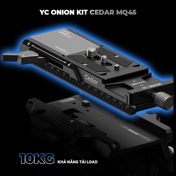 Bộ Kit Cedar MQ45 YC Onion 45mm Quick Release kèm tấm Plate chính hãng