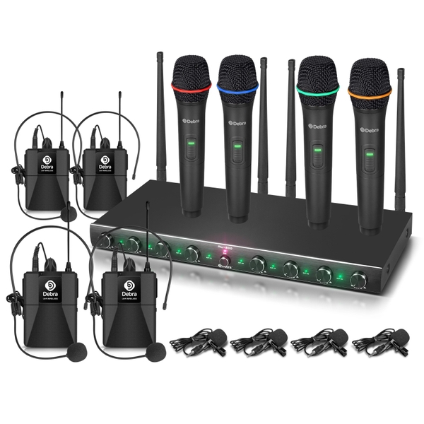 AU-800 UHF 8Channel Wireless Microphone System