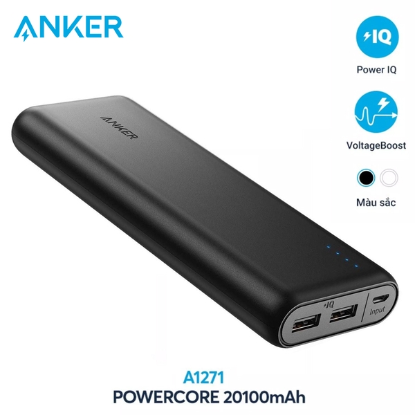 Pin dự phòng Anker PowerCore 20100 Mah - A1271 công nghệ sạc nhanh