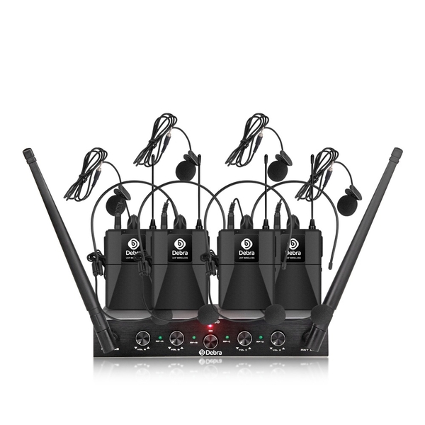 AU-400 Wireless Microphone（4Headset 4Lavalier Mic）