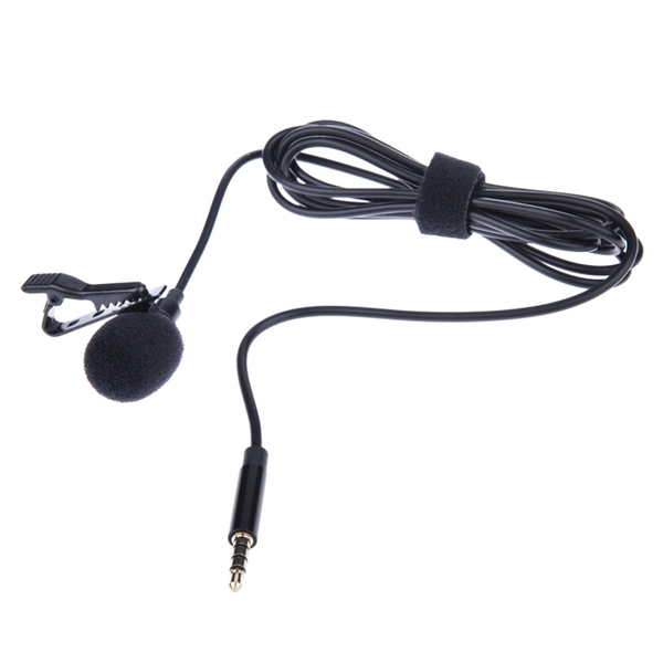 Micro cài áo Lavalier Microphone GL119 hàng chuẩn 3 Ring - Clip on 3.5mm Jack