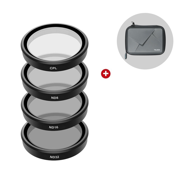 Telesin OA-FLT-005 Filters set Bộ lọc CPL+ND8/16/32 dành cho camera DJI ACTION 3/4/5