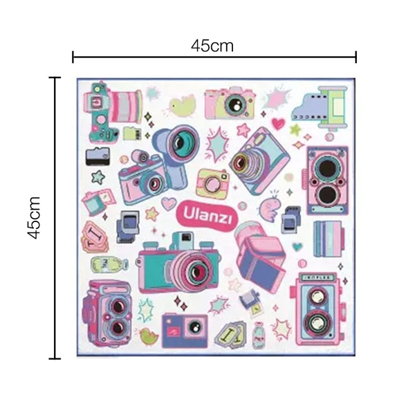 Ulanzi CO69 Khăn đựng và bảo vệ lens máy ảnh ma thuật Magic tự dính 100 lần chính hãng (45x45cm)