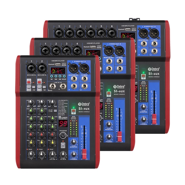 Debra Audio SI Series Audio Mixer DJ console（4/6/8 Channel）