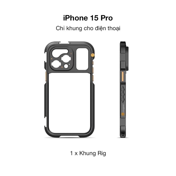 Bộ khung Rig Fotorgear hỗ trợ quay chụp cho iPhone 15 Pro / Promax chuyên nghiệp