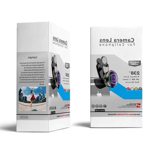 Ống lens siêu góc rộng mắt cá Fisheye cho điện thoại 238 độ - Lens Kit 5K