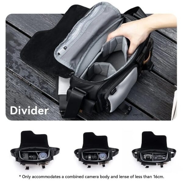 Ulanzi MS12 White Túi đeo chéo đựng máy ảnh dung tích 5.6L chính hãng