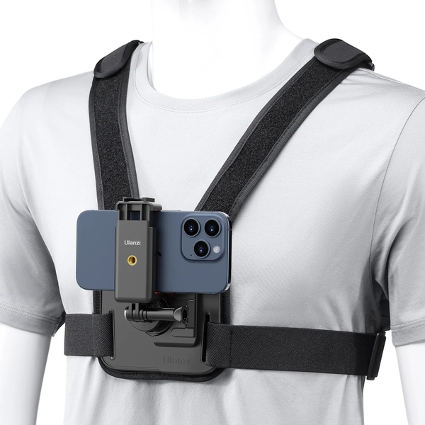 Dây đeo ngực gắn Action Cam/Điện thoại quay POV dễ dàng Ulanzi Go-Quick II CM028
