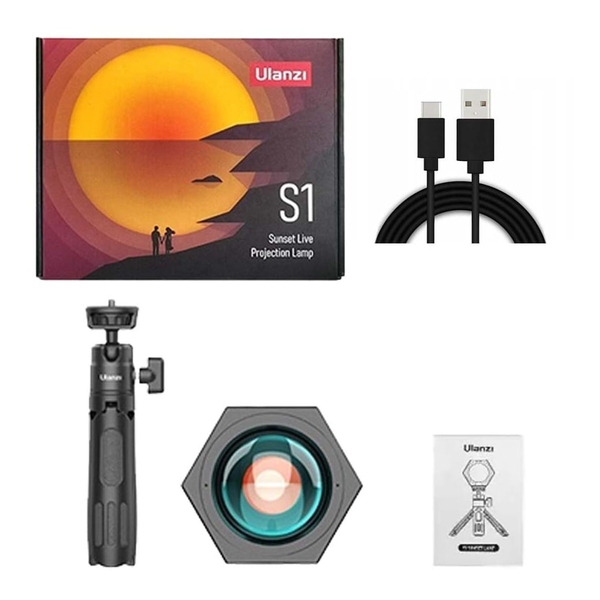 Đèn hiệu ứng hoàng hôn 10W - Ulanzi S1 Sunset Live Projection Lamp (Đèn + Tripod)