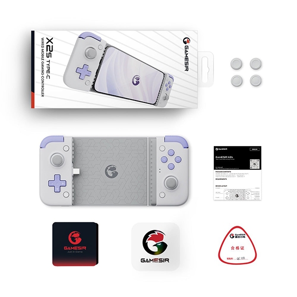 Tay cầm GameSir X2s Type-C tích hợp Hall Effect Hỗ trợ iPhone 15 series, Android, và HarmonyOS phones