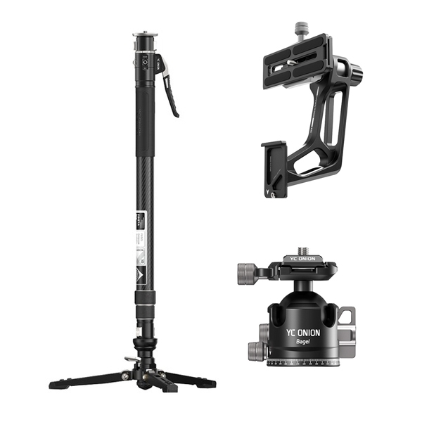 YC Onion Pineta Pro Monopod Carbon Fiber siêu nhẹ Lightweight Travel tháo lắp nhanh khả năng tải 5KG chính hãng