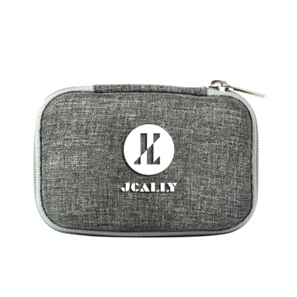 Hộp túi đựng tai nghe phụ kiện Jcally JCBG3 vải cao cấp - Chống rơi, chống thấm Kích thước 10x7cm