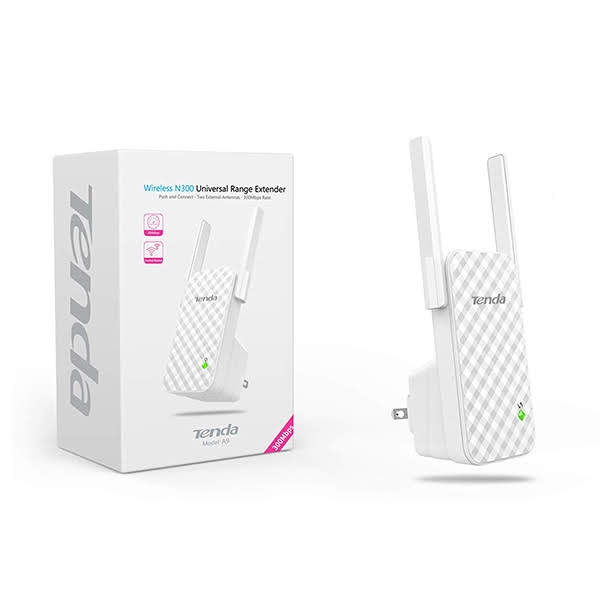 Thiết bị kích sóng wifi Repeater Tenda A9 - 300Mbps 2 ăngten