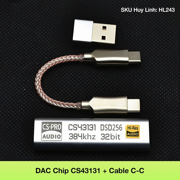 Bộ giải mã khuếch đại âm thanh Chip CS43131 - DSD256 32bit sử dụng cho đa nền tảng Android/IOS/Windows/Mac