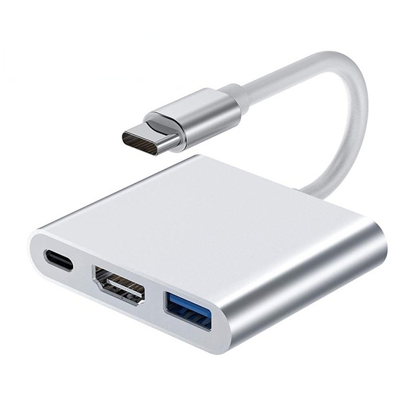 Hub chuyển đổi USB Type C 3 IN 1 ra HDMI, USB 3.0, Type C HL245