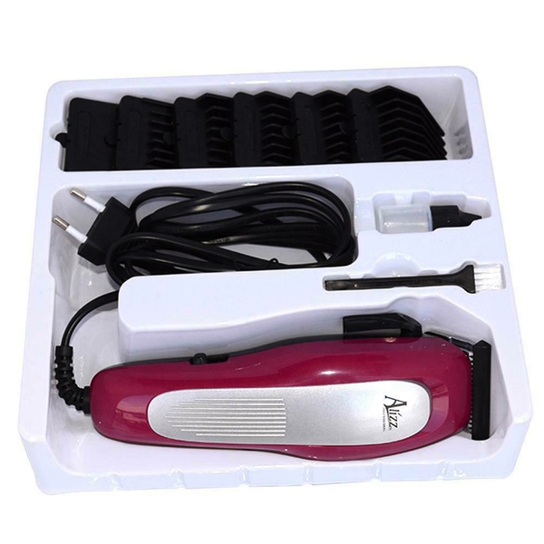 Tông đơ cắt tóc có dây giá rẻ Alizz HC 607 - Bộ đầy đủ nhiều kích cở cử