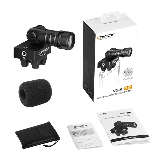 Micro thu âm shortgun COMICA CVM-VS09 TC - Cho điện thoại Type C