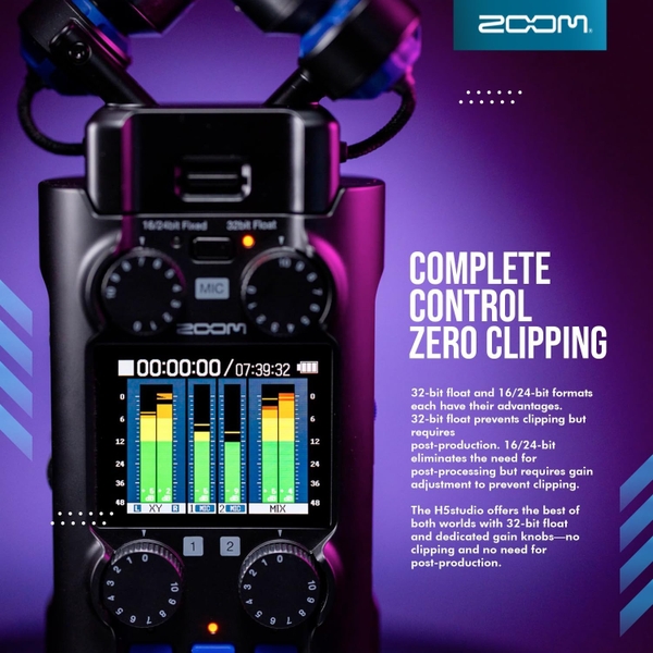 Zoom H5 studio 6-Track 32-Bit Float Handy Recorder