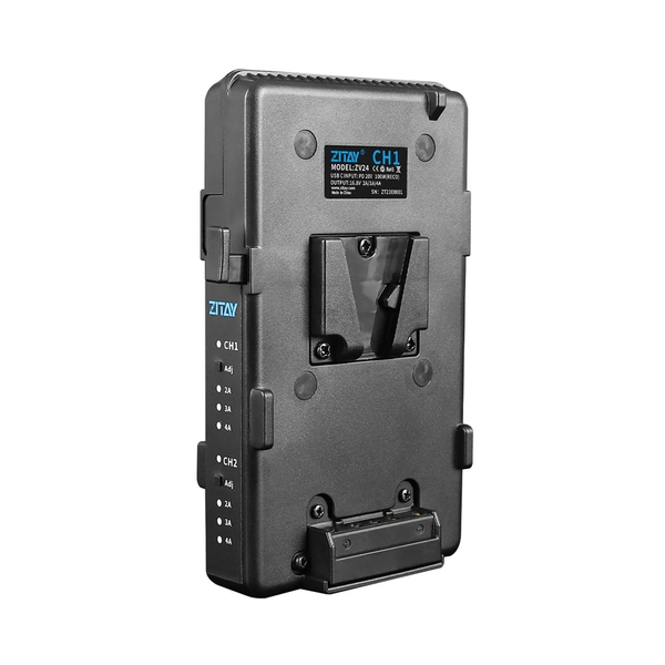 Zitay BC20 Dock sạc đôi cho Pin V-Mount hỗ trợ công suất tối đa 100W chính hãng