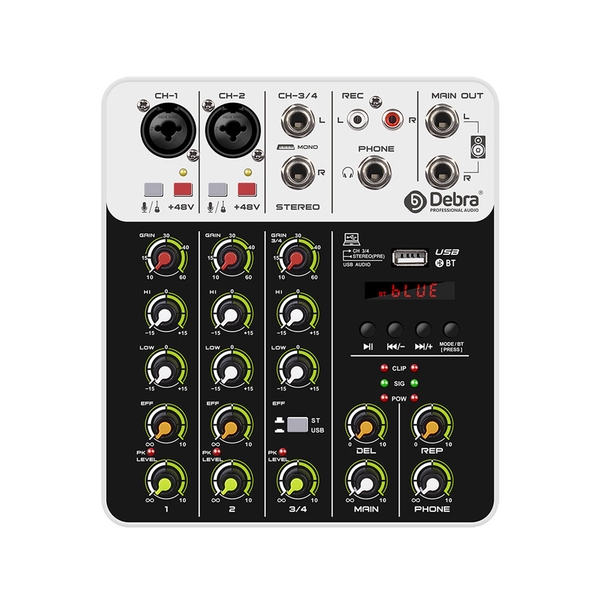 Debra Audio V4 4Channel Audio Mixer PC Recording Sound Card